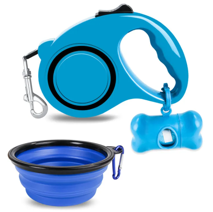 Foldable Pet Travel Kit – All-in-One Dog Walking & Travel Accessory